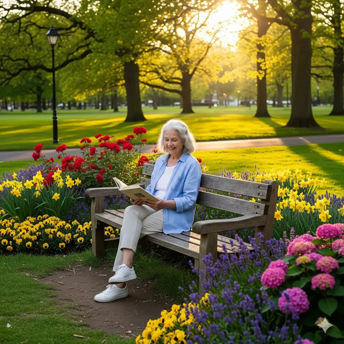 Pessoa feliz após recuperação da visão