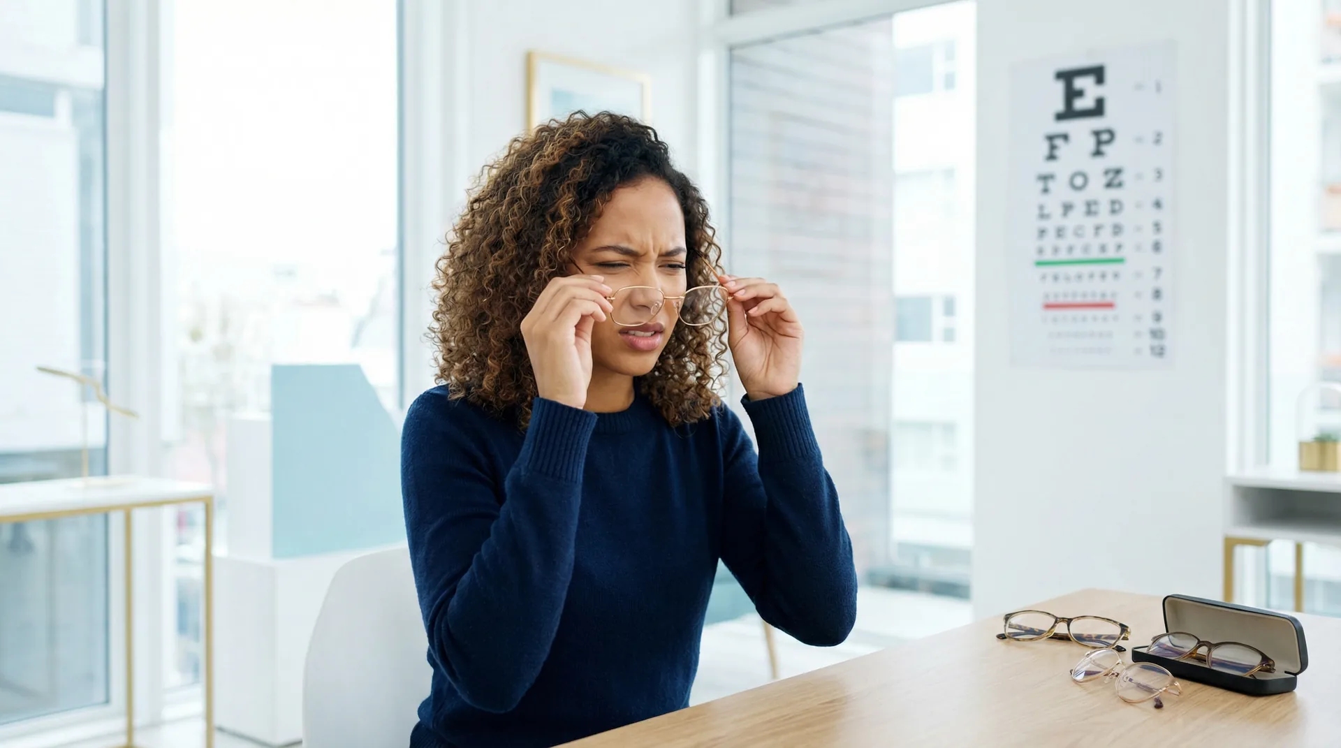 Troca frequente de óculos