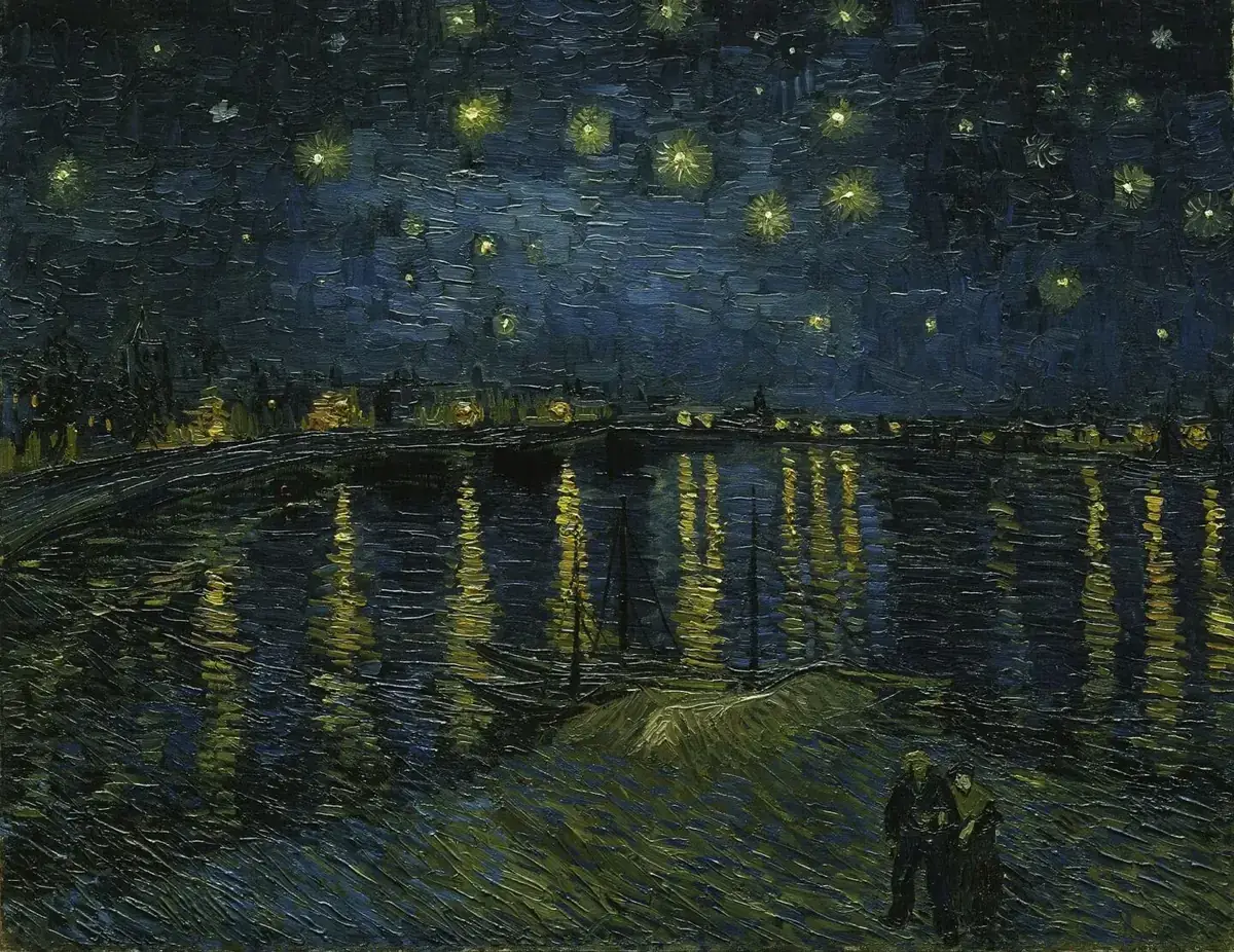 Van Gogh - Noite Estrelada, halos e distorções do ceratocone